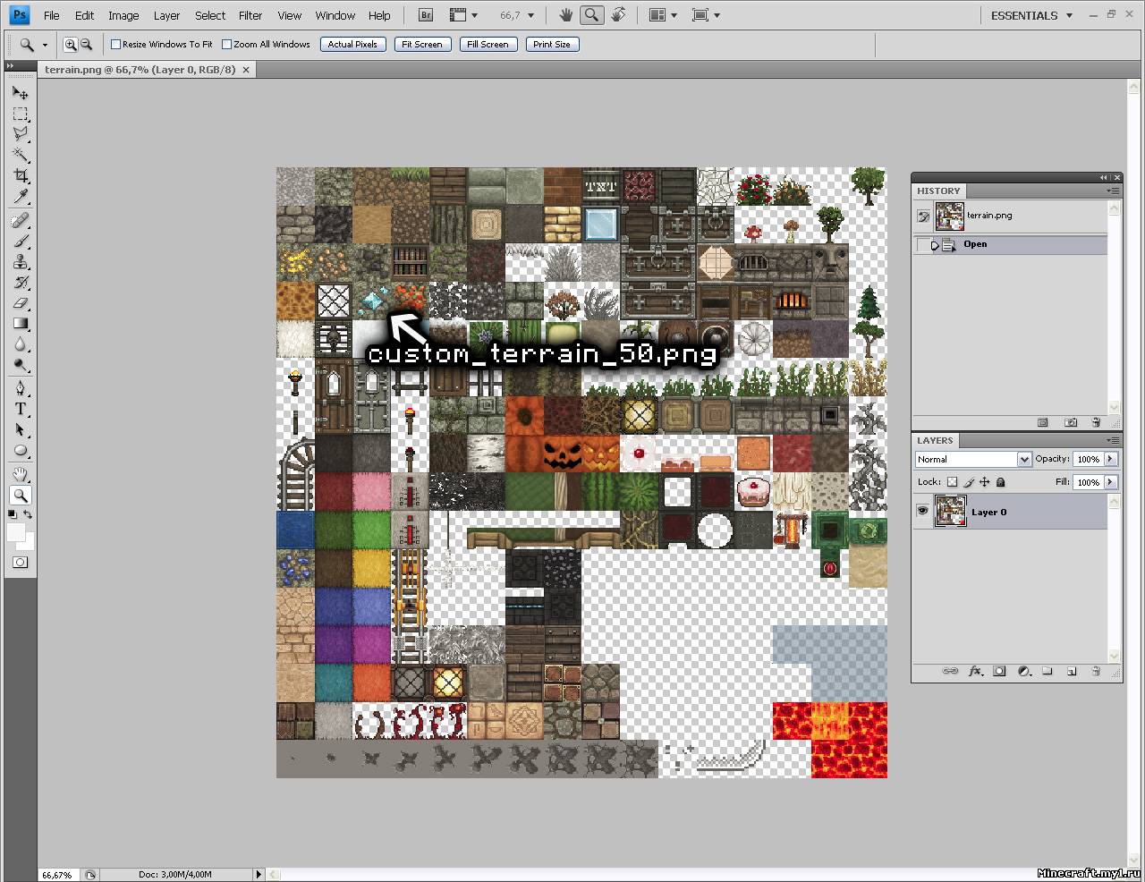 Как создать анимацию для текстур в MineCraft